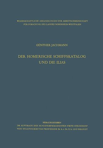 Der homerische Schiffskatalog und die Ilias