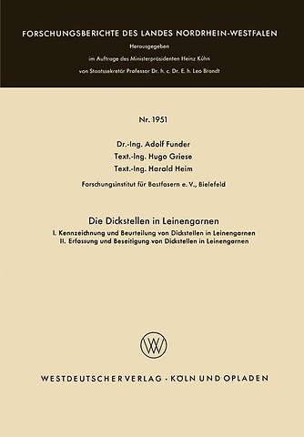 Die Dickstellen in Leinengarnen