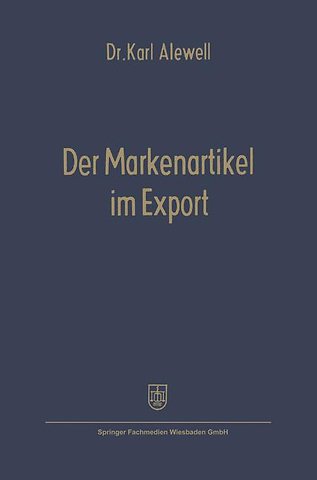 Der Markenartikel im Export