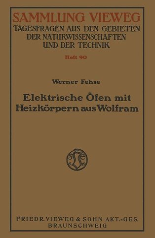 Elektrische Öfen mit Heizkörpern aus Wolfram