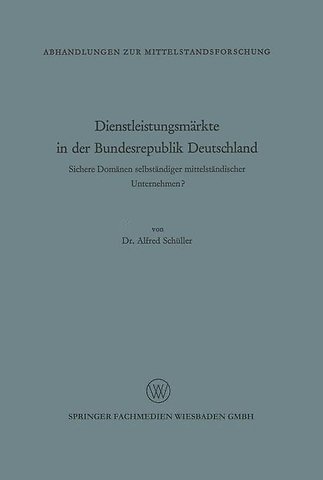 Dienstleistungsmärkte in der Bundesrepublik Deutschland