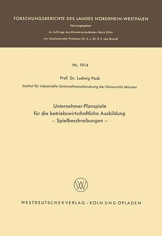 Unternehmer-Planspiele für die betriebswirtschaftliche Ausbildung