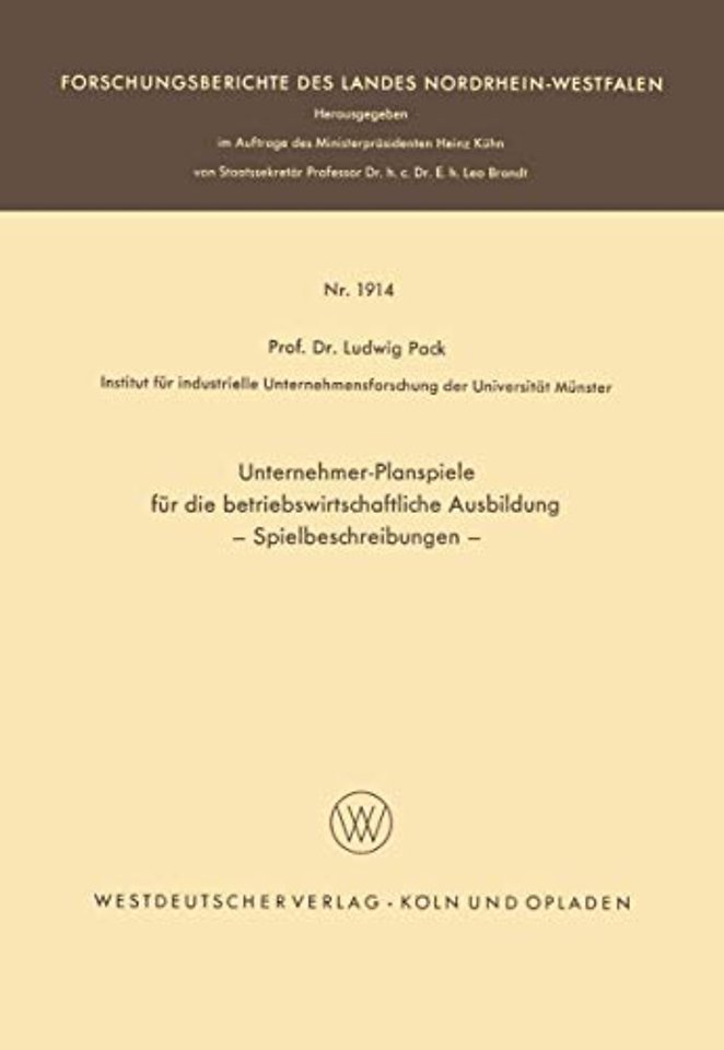Unternehmer-Planspiele für die betriebswirtschaftliche Ausbildung