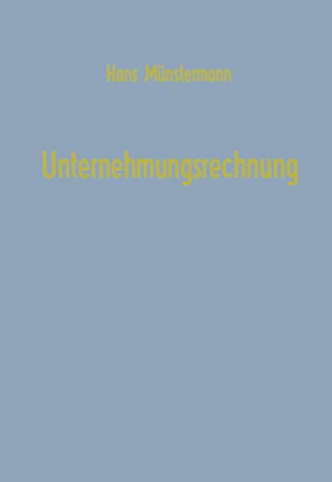 Unternehmungsrechnung