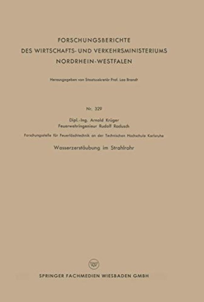 Wasserzerstäubung im Strahlrohr