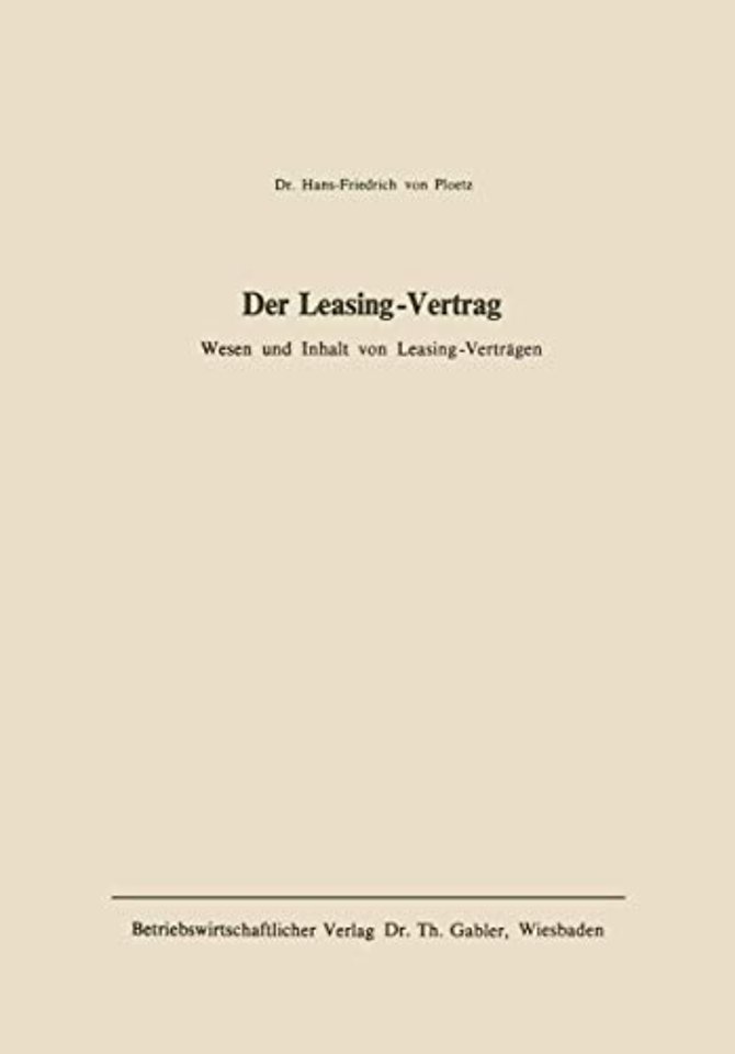 Der Leasing-Vertrag