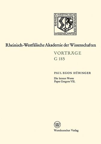 Die letzten Worte Papst Gregors VII