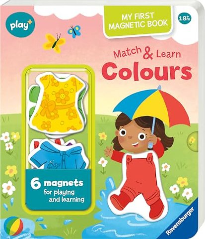 Ravensburger Play+ Infant & Toddler - My First Magnetic Book - Match and Learn Colours