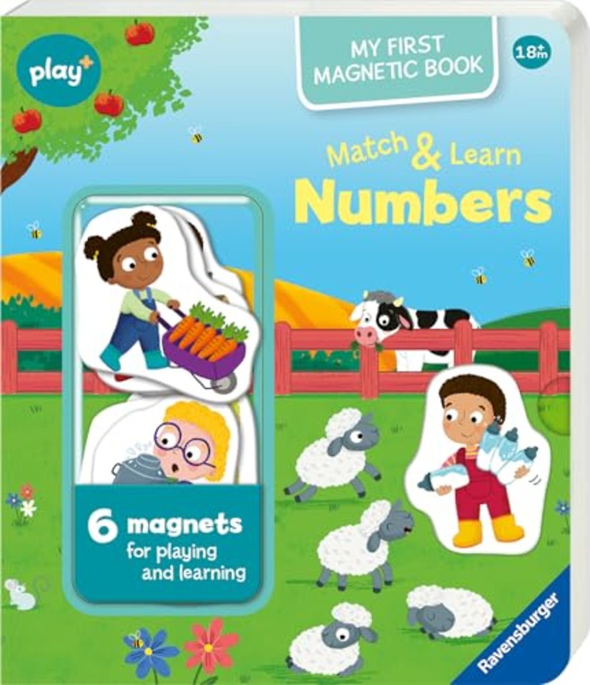 Ravensburger Play+ Infant & Toddler - My First Magnetic Book - Match and Learn Numbers