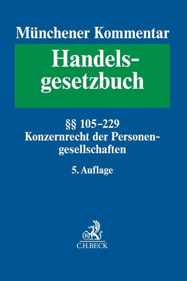 Münchener Kommentar zum Handelsgesetzbuch: HGB, Band 2