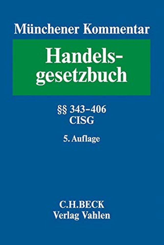 Münchener Kommentar zum Handelsgesetzbuch: HGB, Band 5