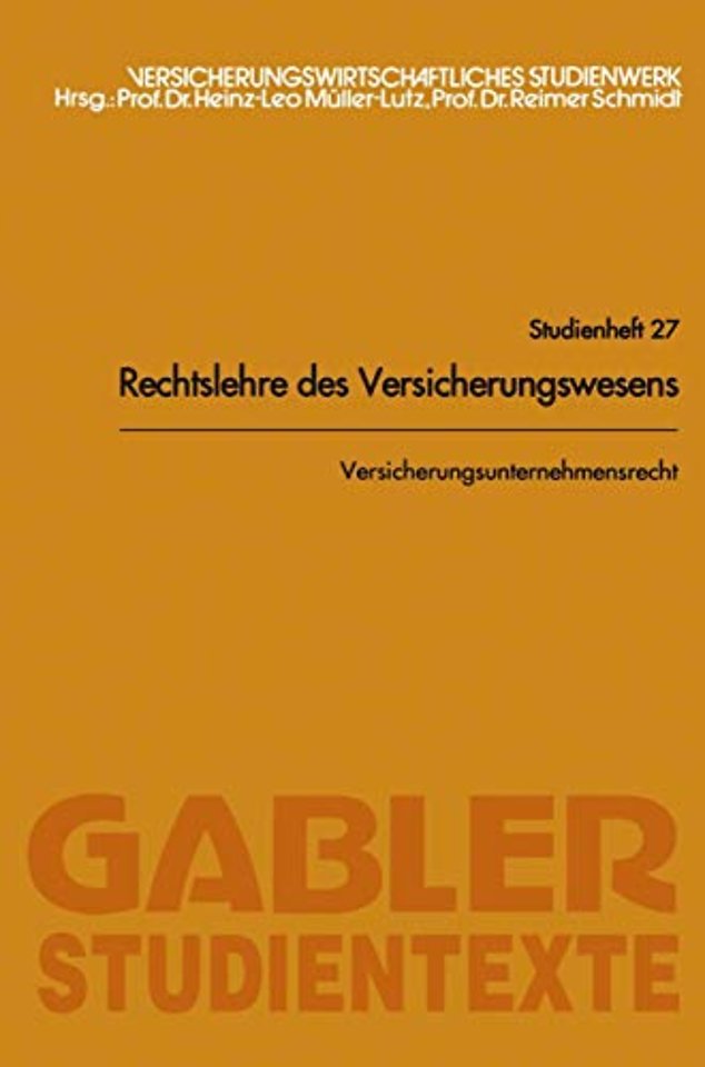 Versicherungsunternehmensrecht