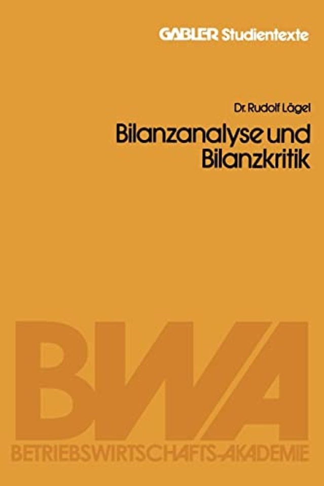 Bilanzanalyse und Bilanzkritik