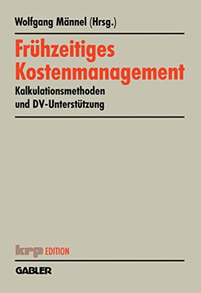 Frühzeitiges Kostenmanagement