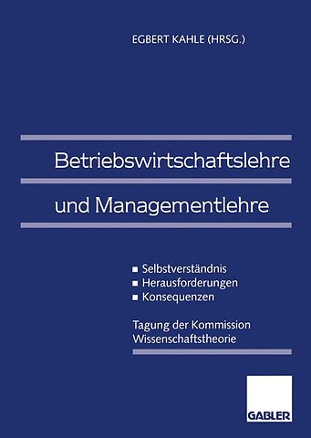 Betriebswirtschaftslehre und Managementlehre