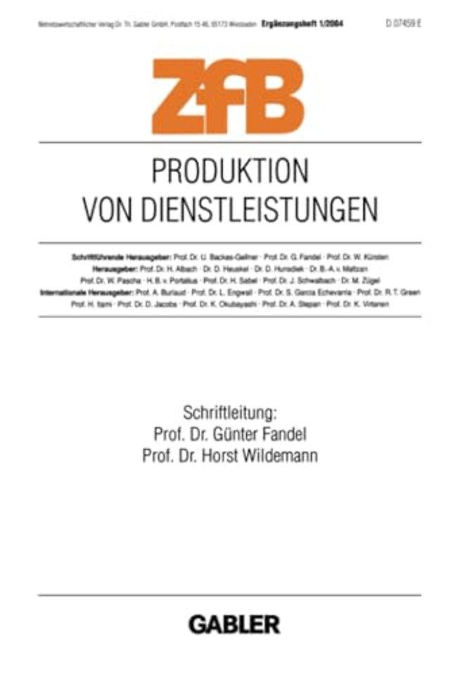 Produktion von Dienstleistungen