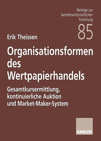 Organisationsformen des Wertpapierhandels