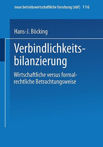 Verbindlichkeitsbilanzierung
