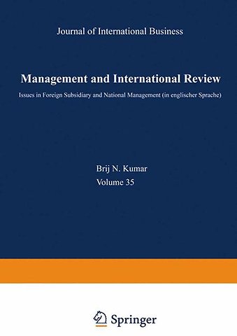 Management and International Review