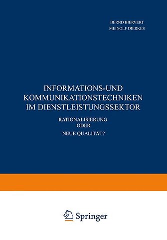 Informations- und Kommunikationstechniken im Dienstleistungssektor
