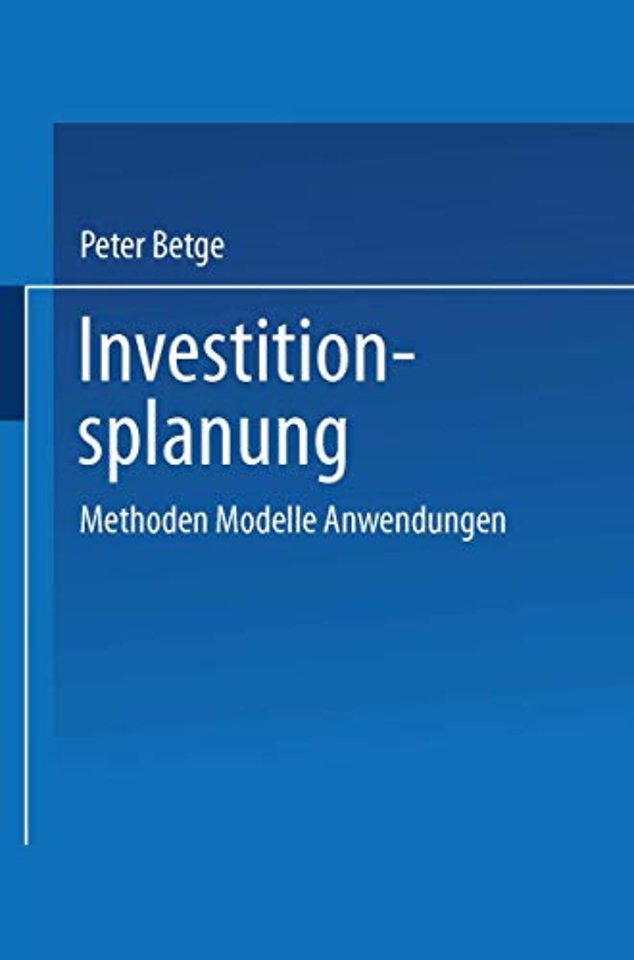 Investitionsplanung