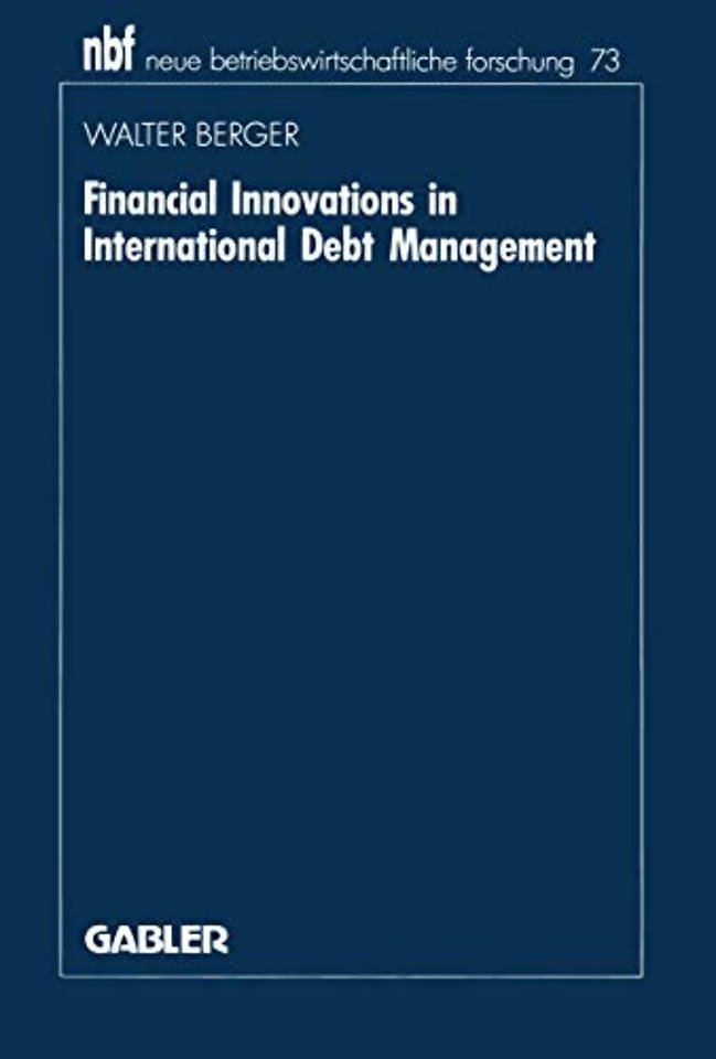 Financial Innovations in International Debt Management
