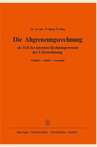 Die Abgrenzungsrechnung