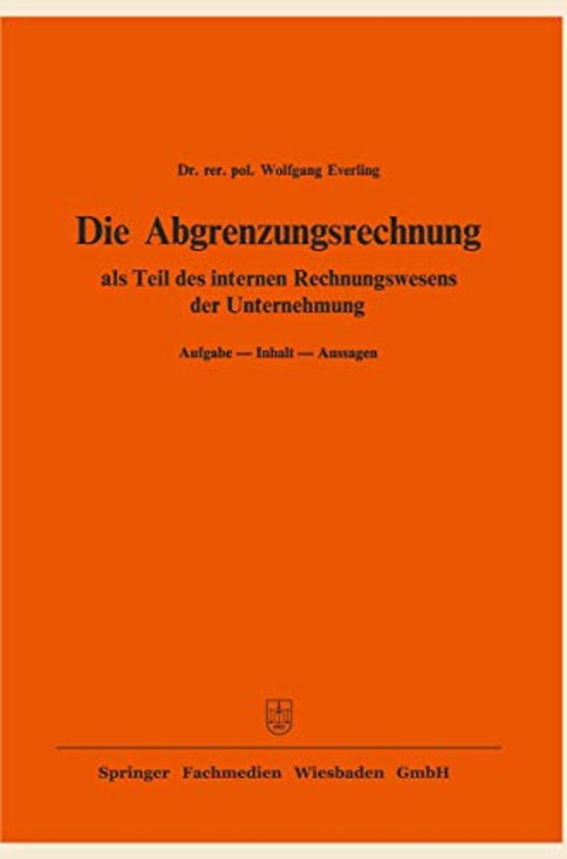 Die Abgrenzungsrechnung