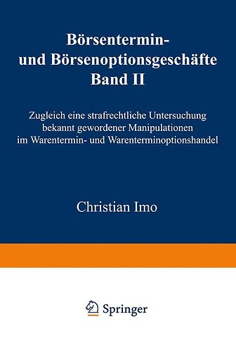 Börsentermin- und Börsenoptionsgeschäfte
