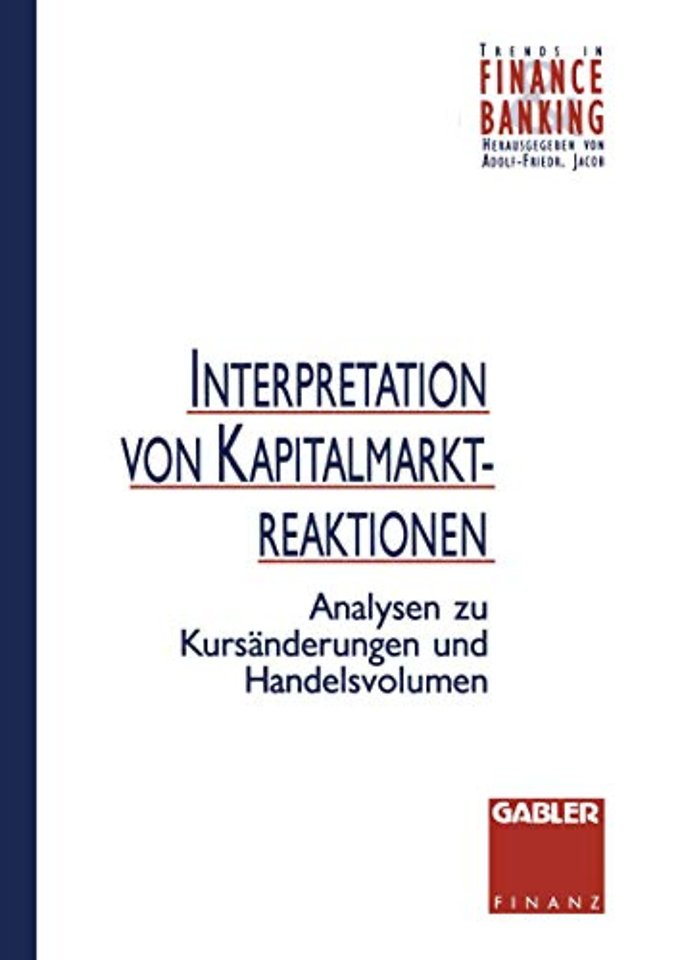 Interpretation von Kapitalmarktreaktionen