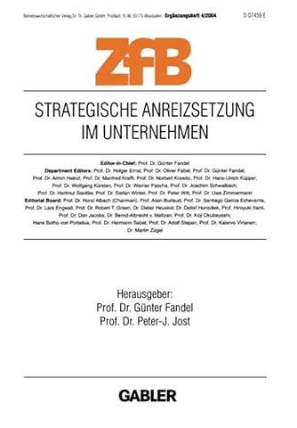 Strategische Anreizsetzung im Unternehmen