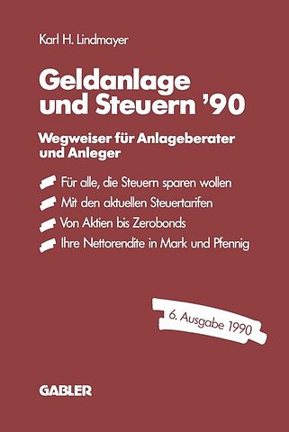 Geldanlage und Steuern ′90