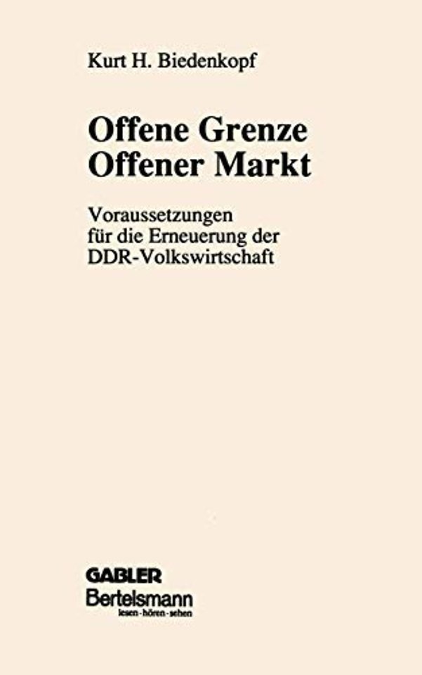 Offene Grenze Offener Markt