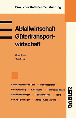 Abfallwirtschaft. Gütertransportwirtschaft