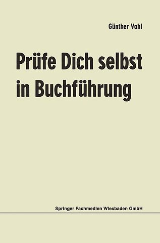 Prüfe Dich selbst in Buchführung