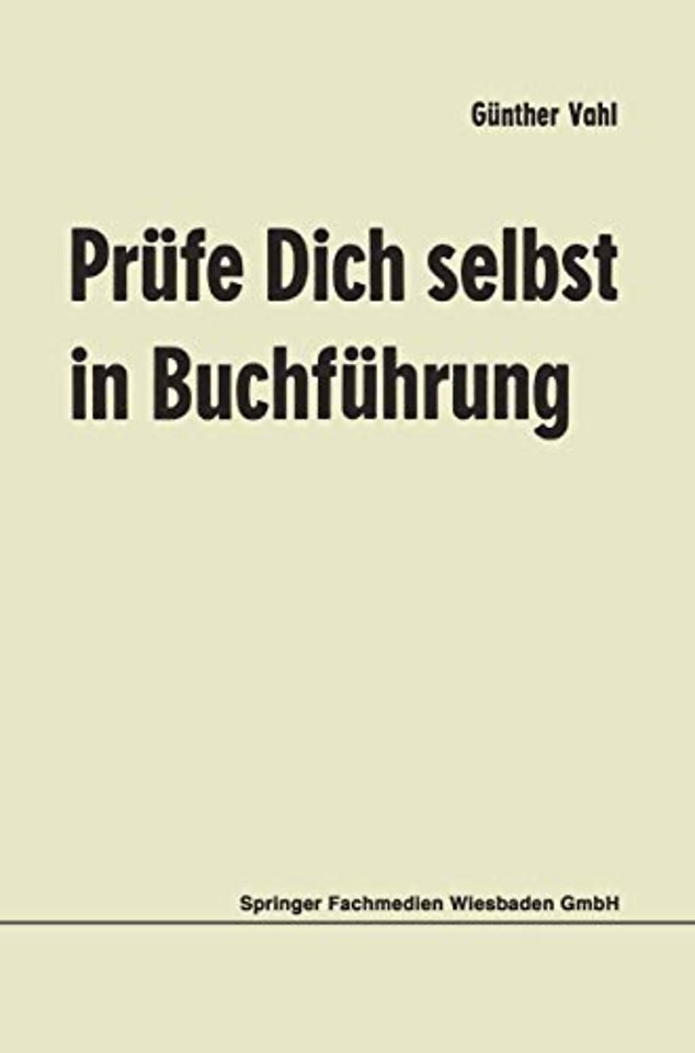 Prüfe Dich selbst in Buchführung