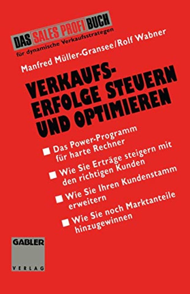 Verkaufserfolge Steuern und Optimieren