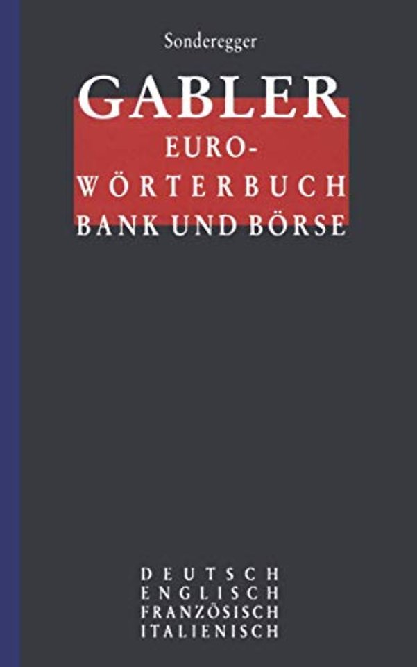 Gabler Euro-Wörterbuch Bank und Börse