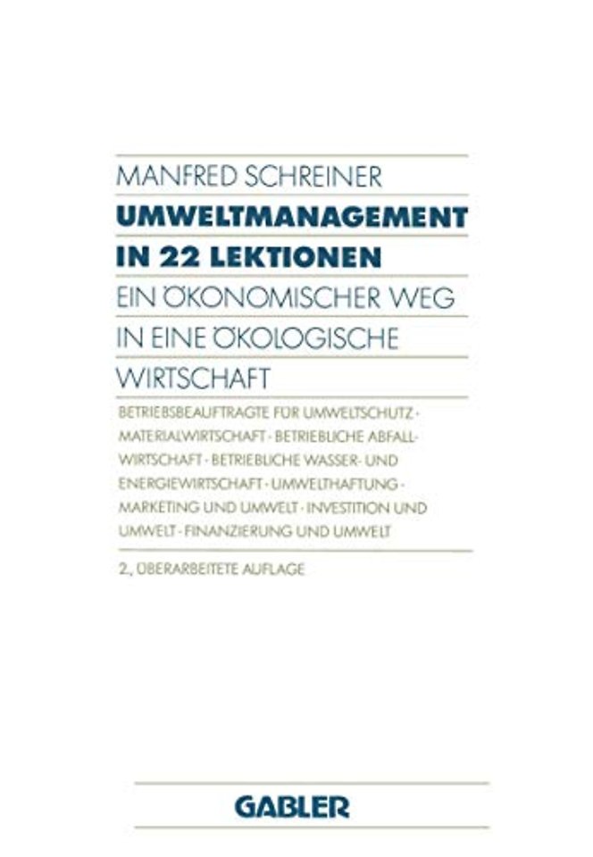 Umweltmanagement in 22 Lektionen