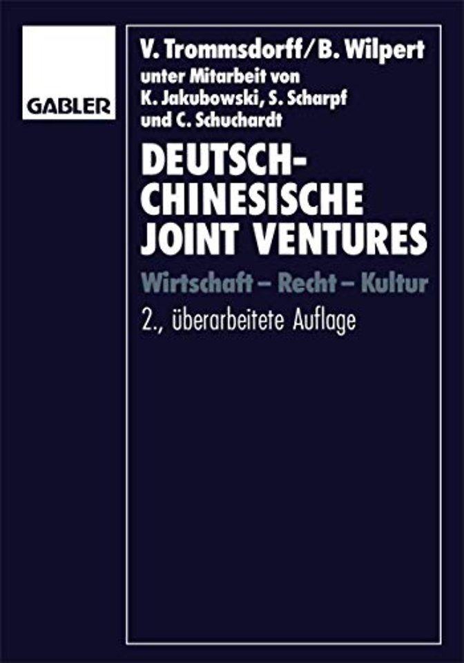 Deutsch-chinesische Joint Ventures
