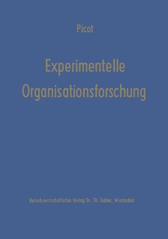 Experimentelle Organisationsforschung