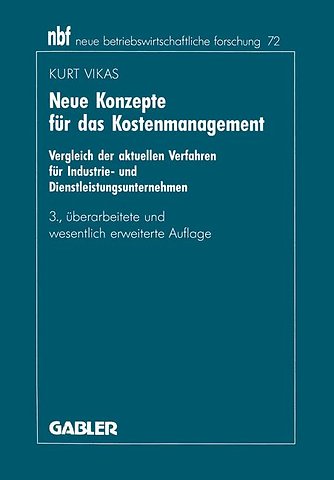 Neue Konzepte für das Kostenmanagement