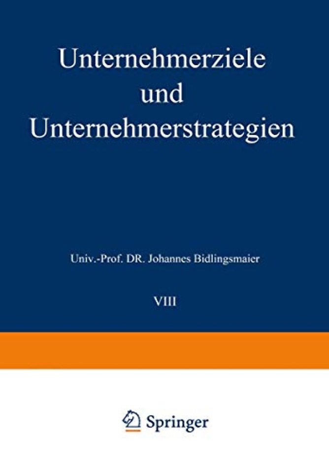 Unternehmerziele und Unternehmerstrategien
