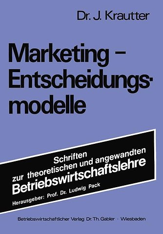 Marketing-Entscheidungsmodelle