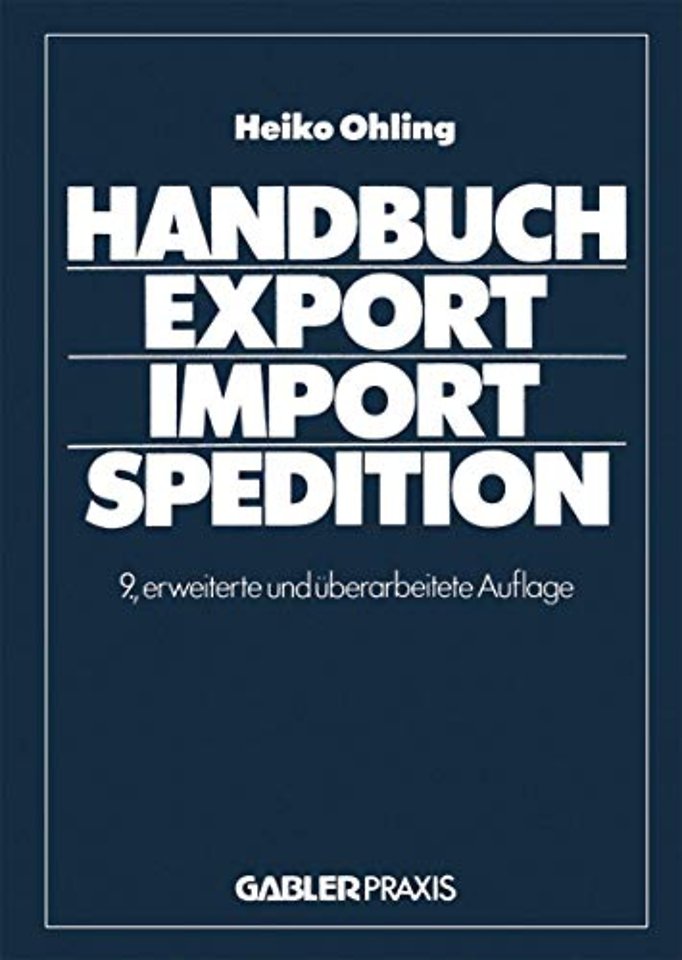 Handbuch Export — Import — Spedition