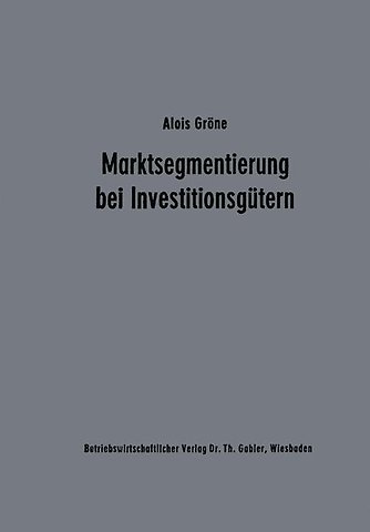 Marktsegmentierung bei Investitionsgütern