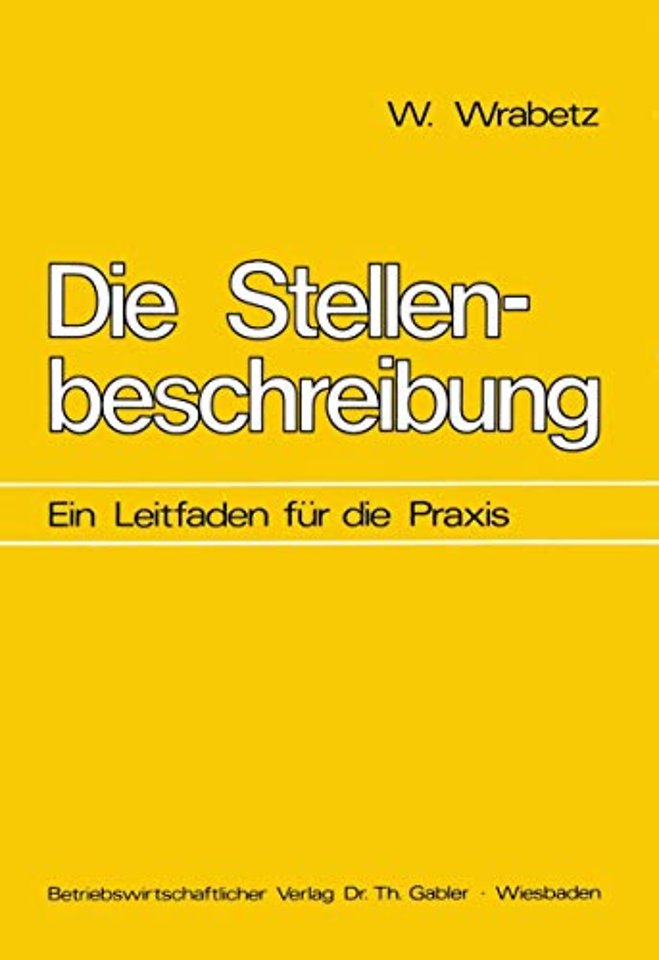 Die Stellenbeschreibung