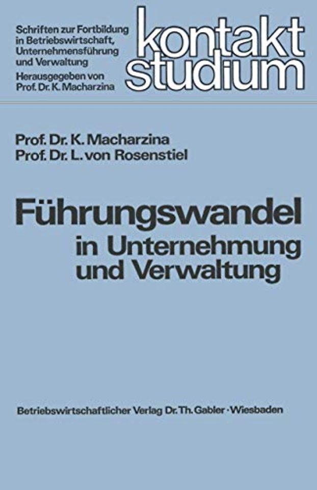 Führungswandel in Unternehmung und Verwaltung