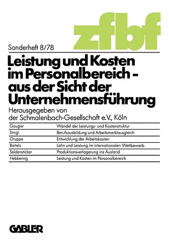Leistung und Kosten im Personalbereich