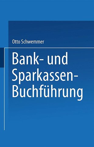 Bank- und Sparkassen-Buchführung